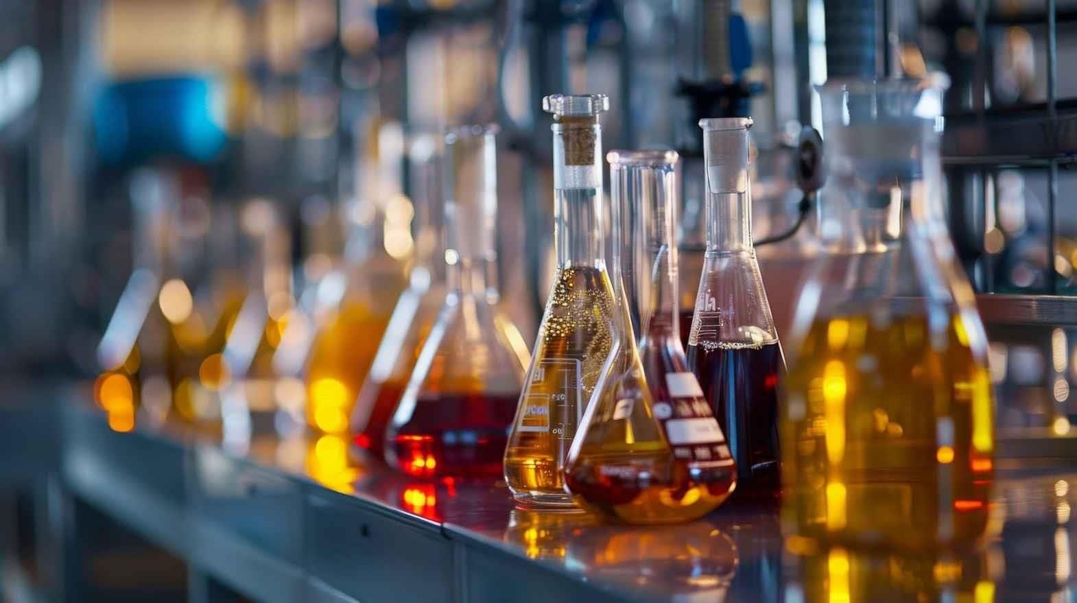Laboratory glassware and chemical samples
